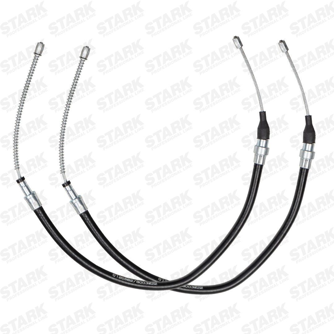 SKCPB-1051114 STARK Parking brake cable AUDI Left Rear, Right Rear, 635/363mm, Disc/Drum, for parking brake