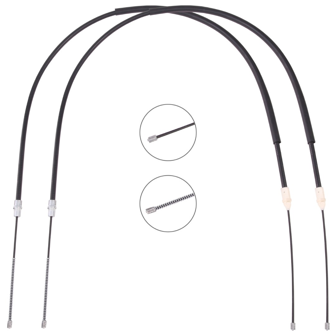 Great value for money - RIDEX Hand brake cable 124C1165
