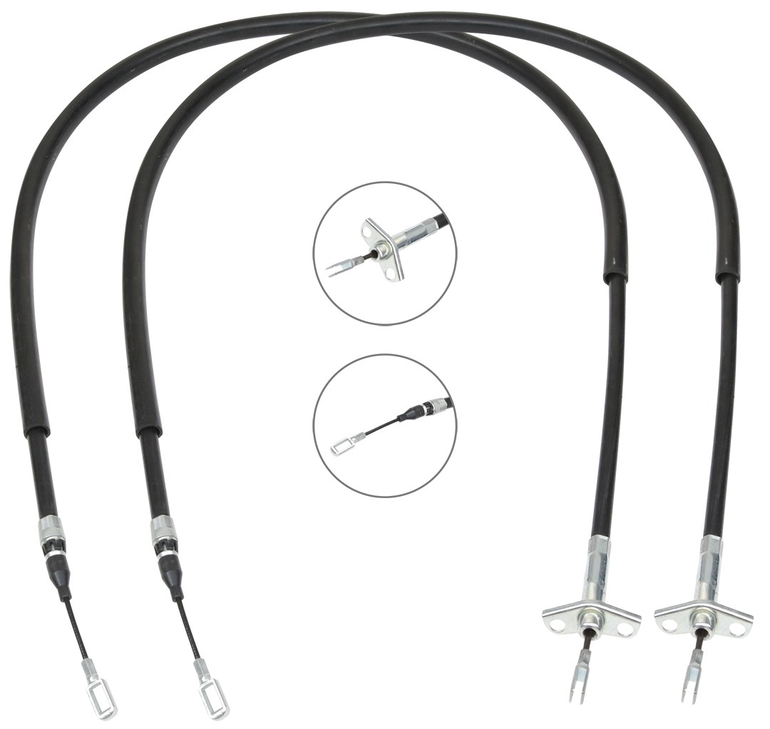 Great value for money - RIDEX Hand brake cable 124C1203