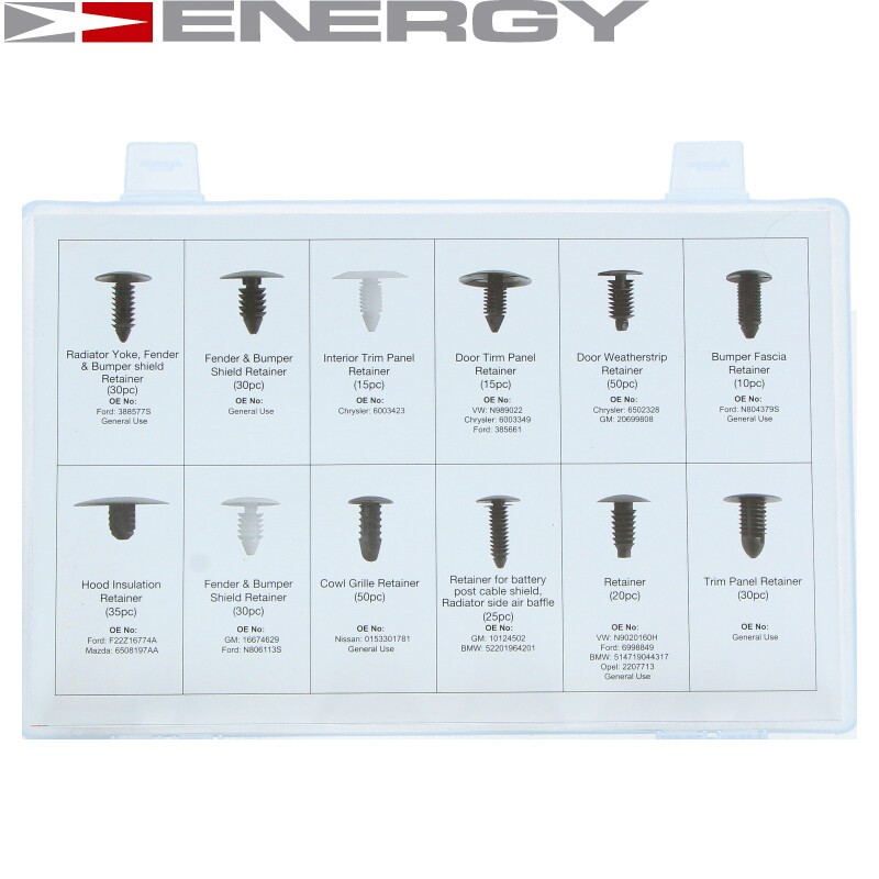 NE00764 ENERGY Kit de clip de fixation, carrosserie ▷ AUTODOC prix et avis