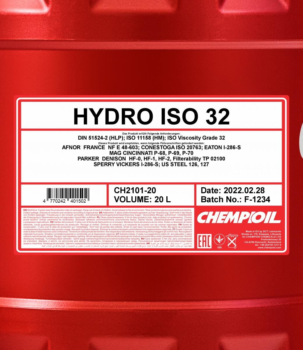 CHEMPIOIL Hydraulic fluid CH2101-20