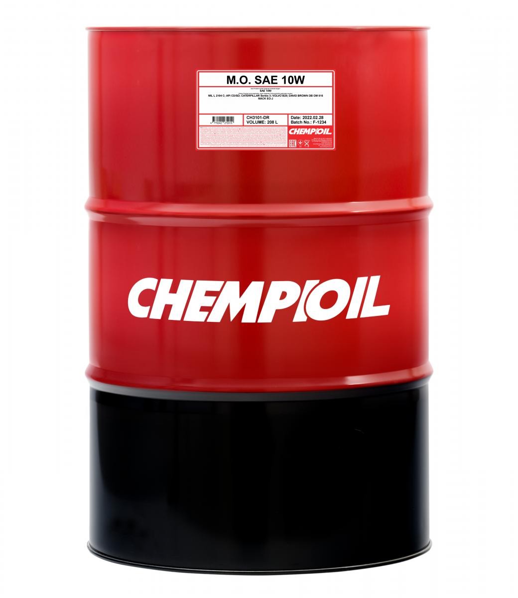 Engine oil CHEMPIOIL 10W, 208l, Part Synthetic Oil longlife CH3101-DR