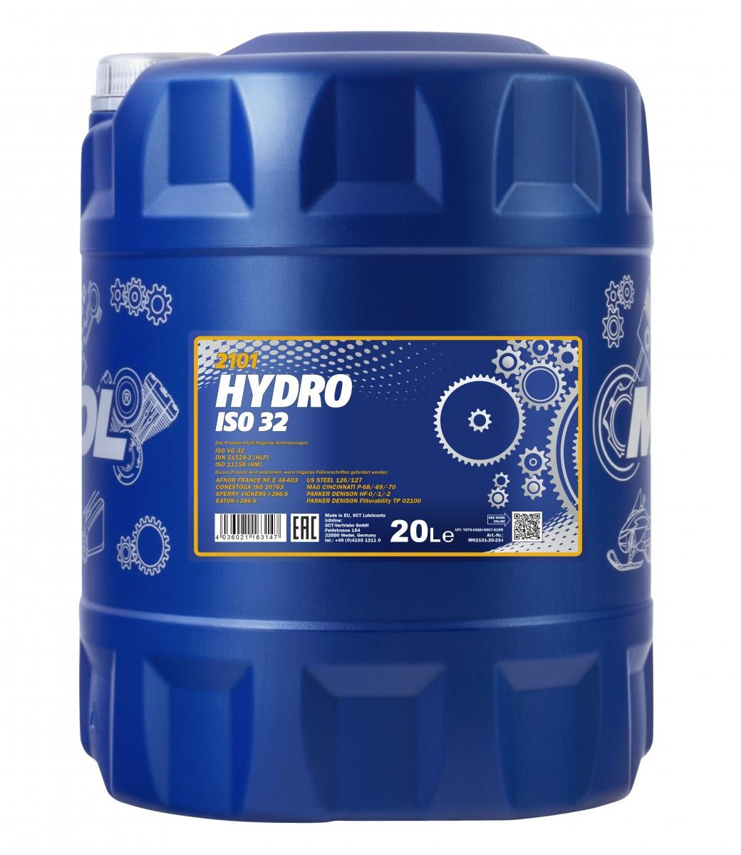 MANNOL HYDRO ISO 32 MN2101-20 Central Hydraulic Oil