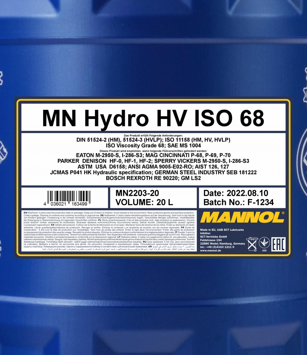 MANNOL Central Hydraulic Oil MN2203-20