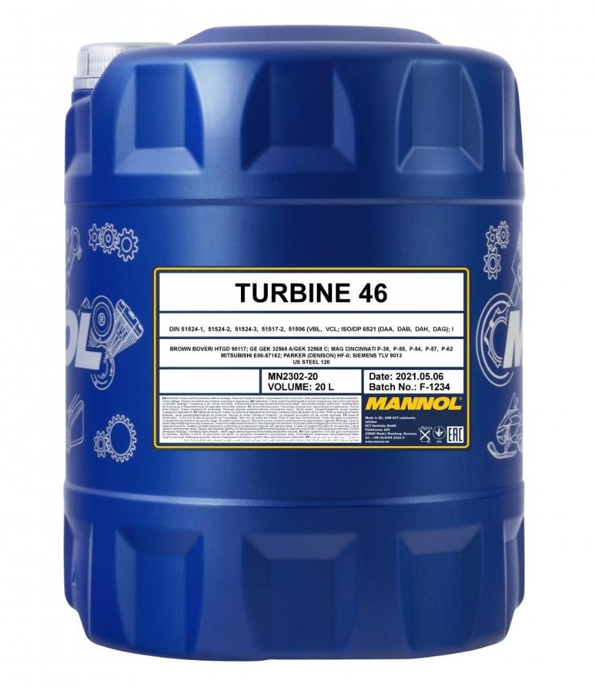 MANNOL TURBINE 46 MN2302-20 Central Hydraulic Oil