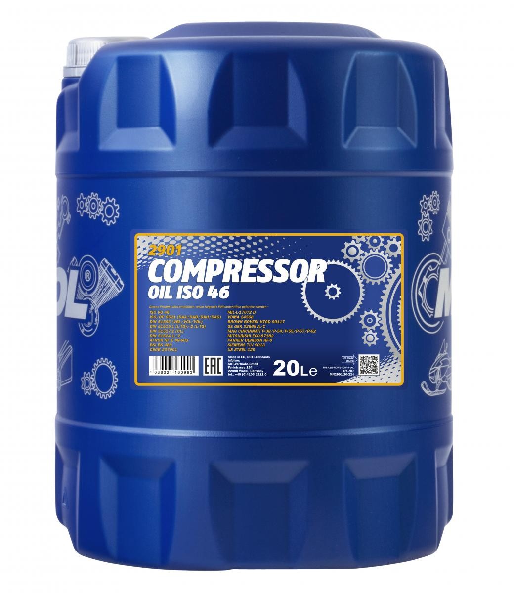 Ac compressor MANNOL Compressor Oil ISO 46 - MN2901-20