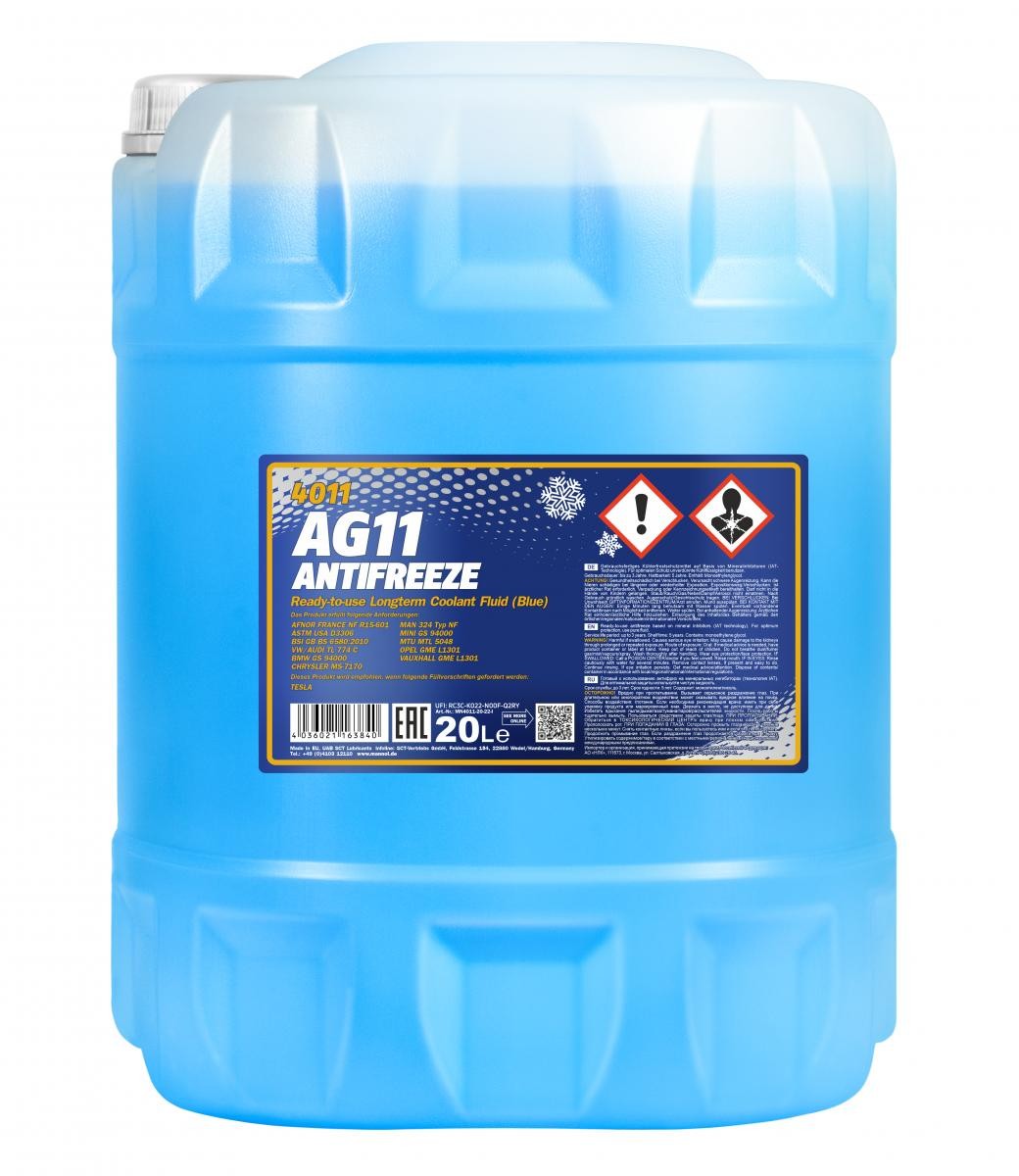 PM0911-20 PEMCO Antifreeze 911 -40 Kühlmittel G11 Blau, 20l