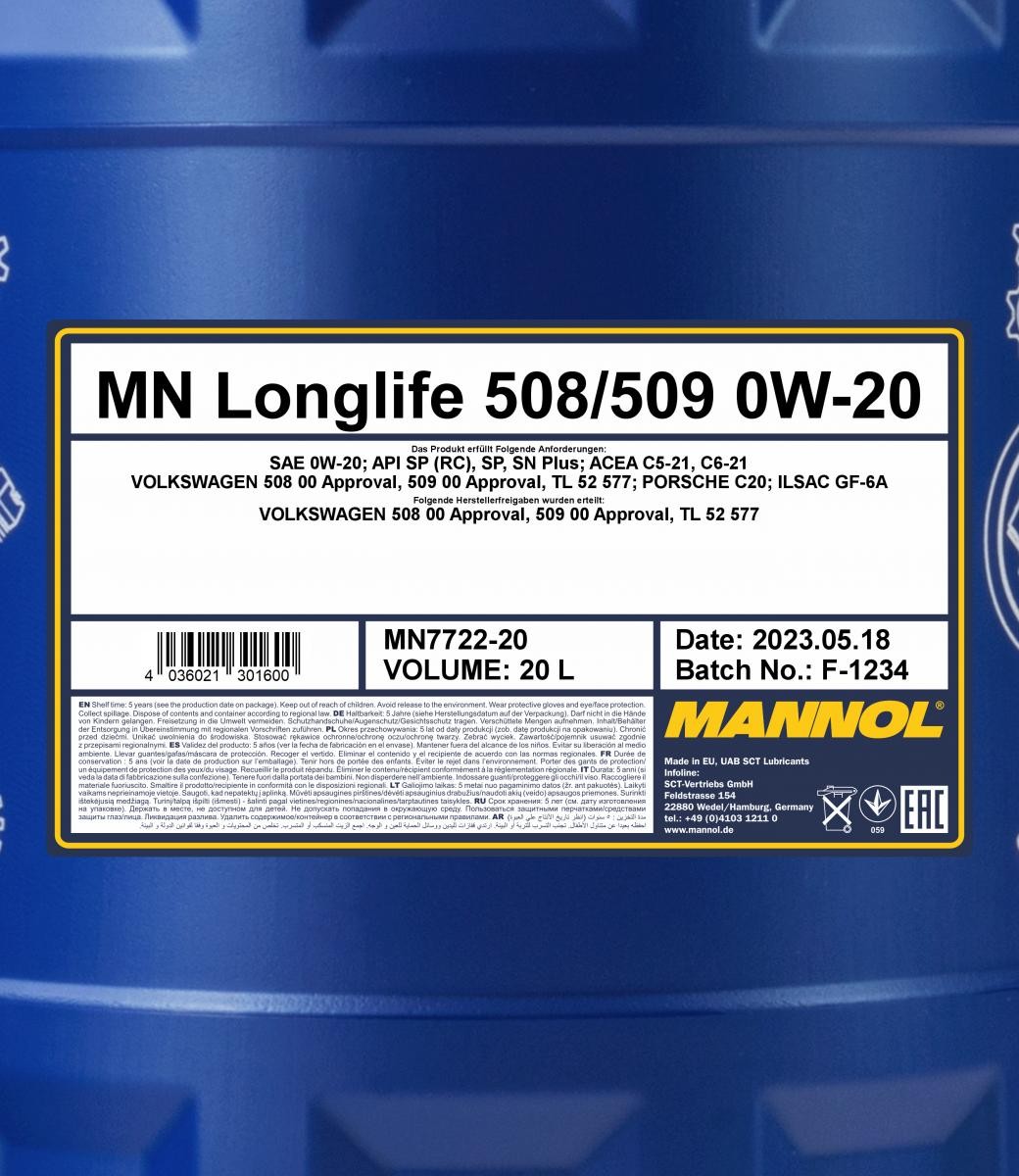 MANNOL Engine oil MN7722-20