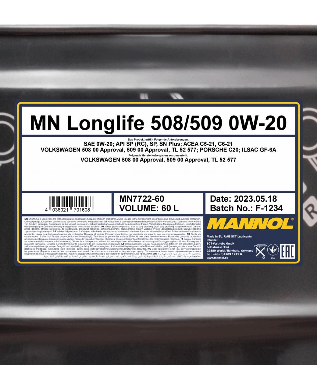 MANNOL Engine oil MN7722-60