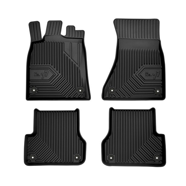 FROGUM Rubber, Front and Rear, Quantity: 4, black, Tailored Car mats 77407459 buy