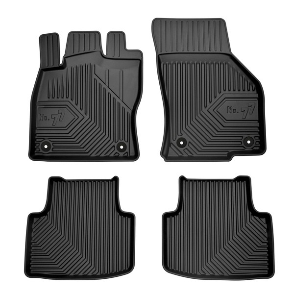 FROGUM Rubber, Front and Rear, Quantity: 4, black, Tailored Car mats 77407626 buy