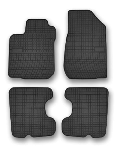 Gummi-Fußmatten schwarz für DACIA SANDERO III Bj 01.21