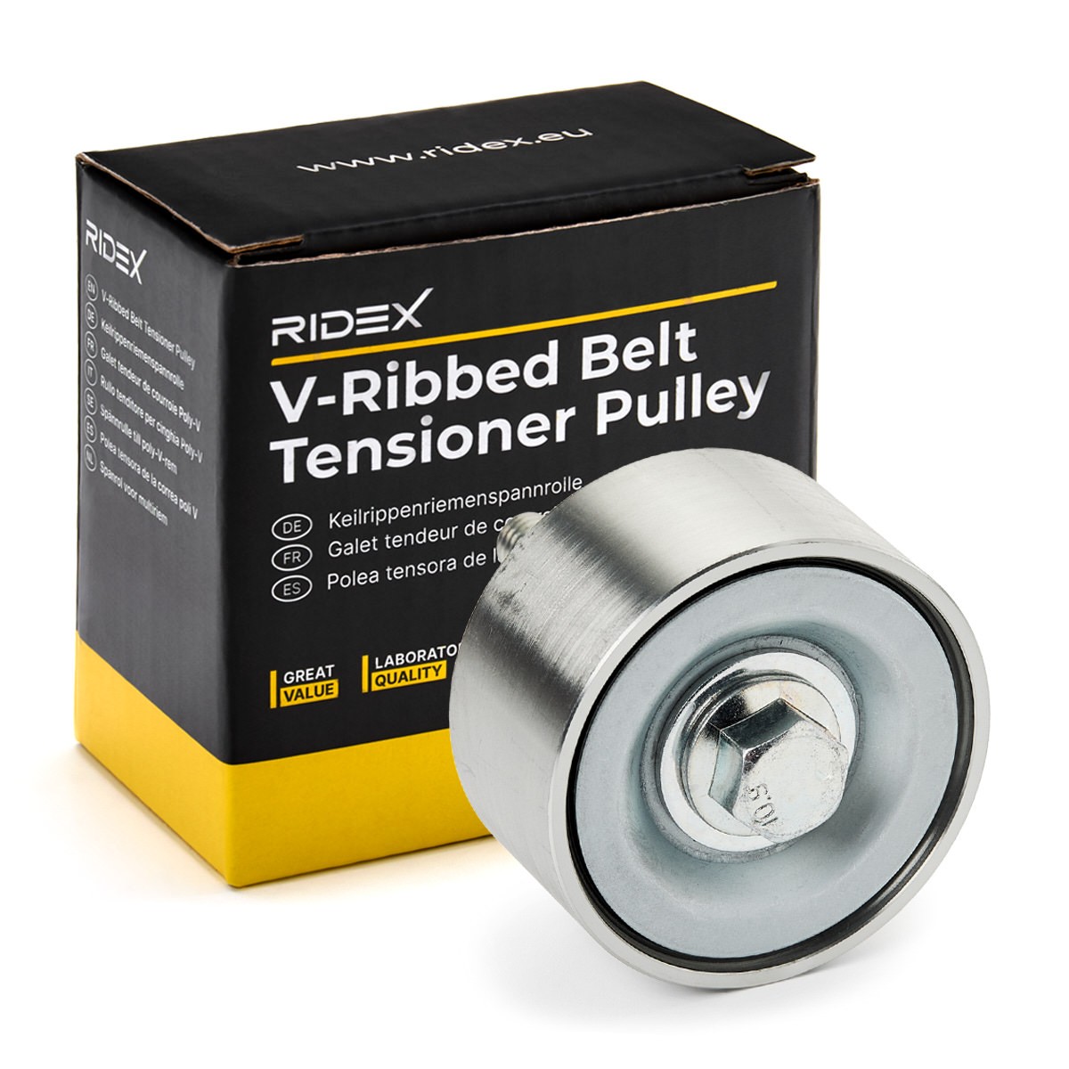 Original 310T0586 RIDEX Belt tensioner pulley IVECO