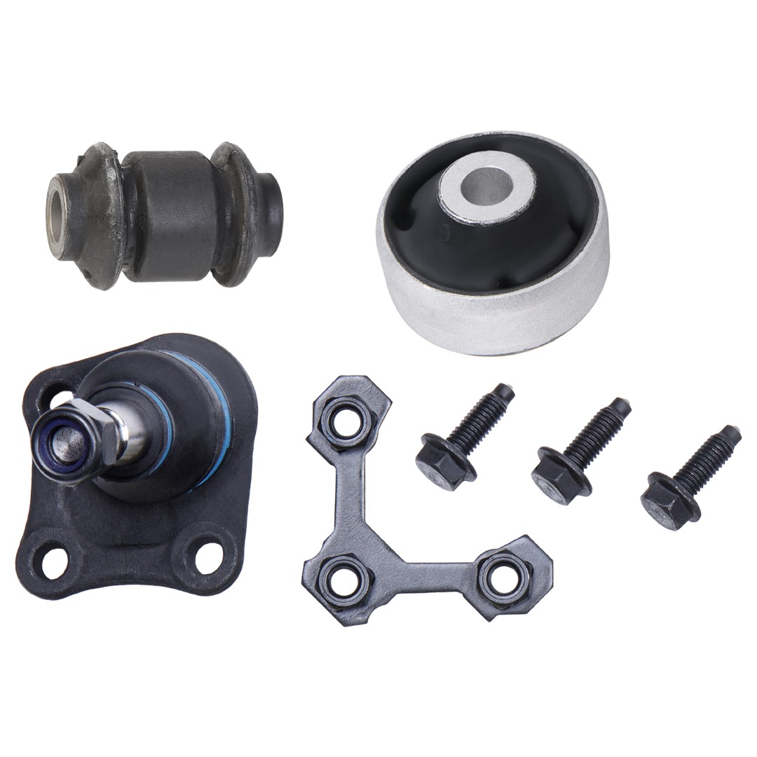 RIDEX Front Axle Right, Lower, with lock screw set, with ball joint, with rubber mount Suspension repair kit 771R0170 buy