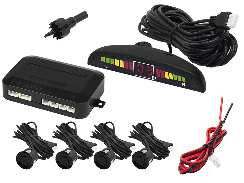26-322# BLOW CPW4 Kit sensores aparcamiento con taladro, cable, con instrucciones de montaje, con sensor, nº de sensores: 4 ➤ AUTODOC