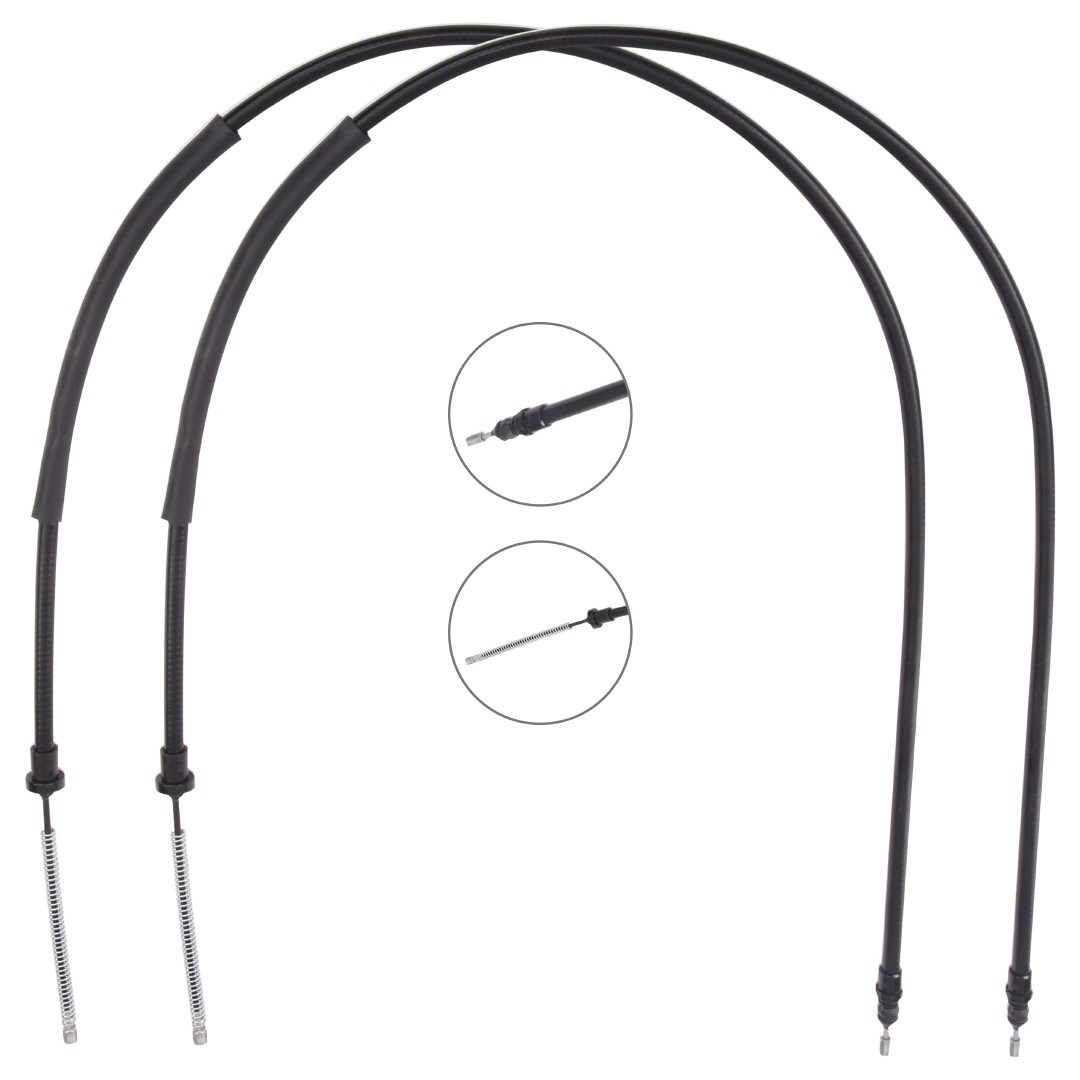Great value for money - RIDEX Hand brake cable 124C1443