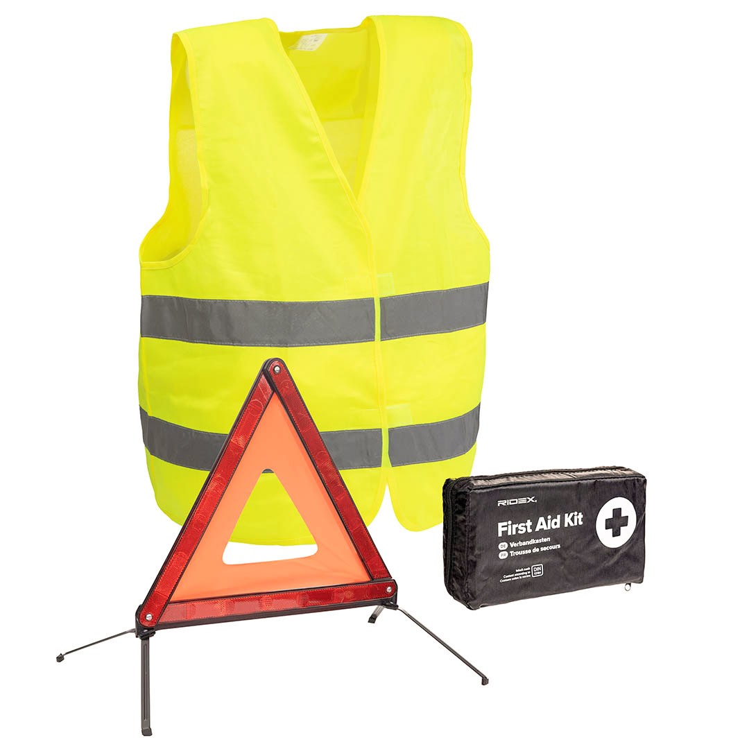Kit de sécurité M1 (triangle + gilet) , gilet jaune et triangle voiture kit