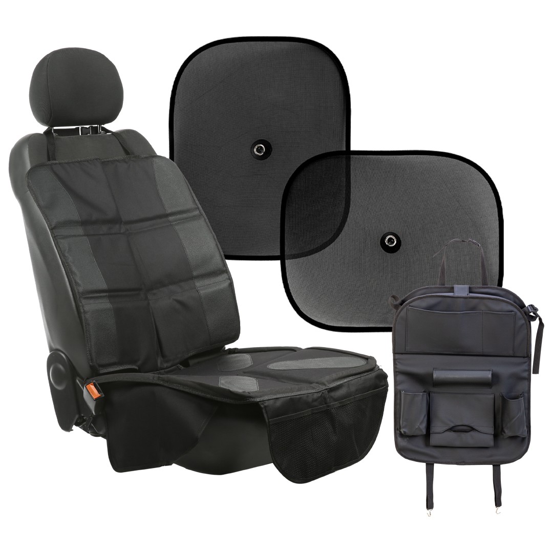 Multi-Pocket Auto-Rücksitz-Organizer mit Tablet-Halterung - Schwarz