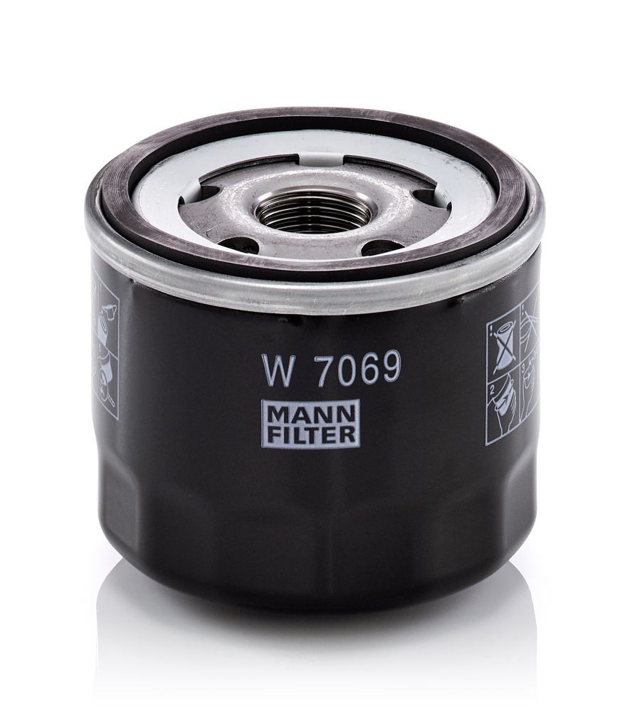 Original MANN-FILTER Oil filter W 7069 for HONDA VEZEL