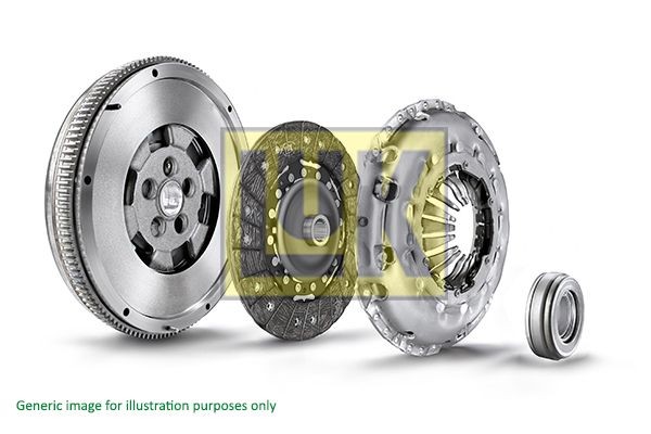 LuK 600 0357 00 Clutch kit with clutch release bearing, with flywheel, with screw set, with automatic adjustment
