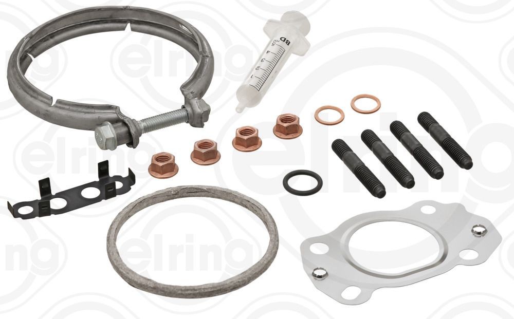 503.400 ELRING Mounting kit, charger TOYOTA with gaskets/seals, with bolts/screws