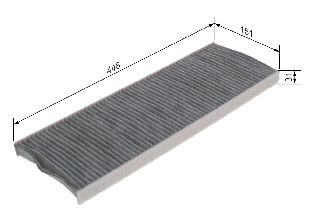OEM-quality BOSCH 1 987 435 606 Air conditioner filter