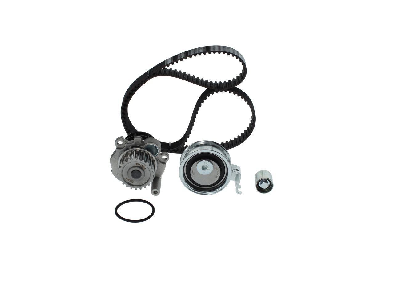 BOSCH without tensioner element, Number of Teeth: 150 L: 1200 mm, Width: 23 mm Length: 1200mm, Width: 23mm Timing belt and water pump 1 987 946 461 buy