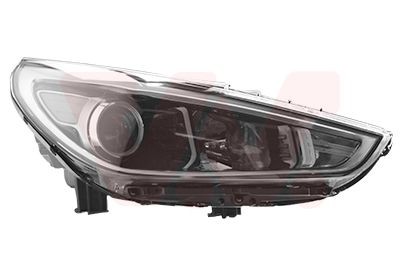 8254962 VAN WEZEL Headlight HYUNDAI Right, H7/H7, for right-hand traffic, with motor for headlamp levelling, PX26d