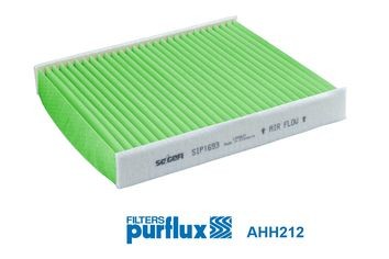 AHH212 PURFLUX Pollen filter VOLVO High efficiency air filter (HEPA), 243 mm x 213 mm x 35 mm