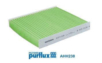 AHH238 PURFLUX Pollen filter VOLVO High efficiency air filter (HEPA), 232 mm x 208 mm x 35 mm