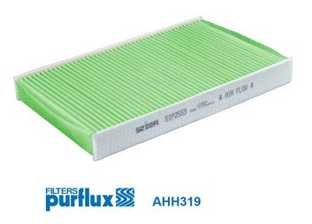 PURFLUX Filtro aria abitacolo Citroen C2 Enterprise 2009 carbone attivo e antibatterico AHH319