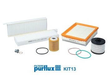 Renault MEGANE Service kit & filter set 17868804 PURFLUX KIT13 online buy