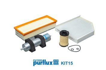 Original KIT15 PURFLUX Oil service kit CITROËN