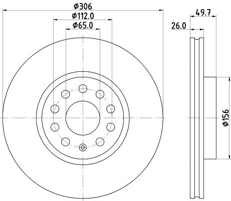 98200 3348 0 1 MINTEX 306x26mm, 05/10x112, internally vented, coated Ø: 306mm, Brake Disc Thickness: 26mm Brake rotor MDC3030C buy