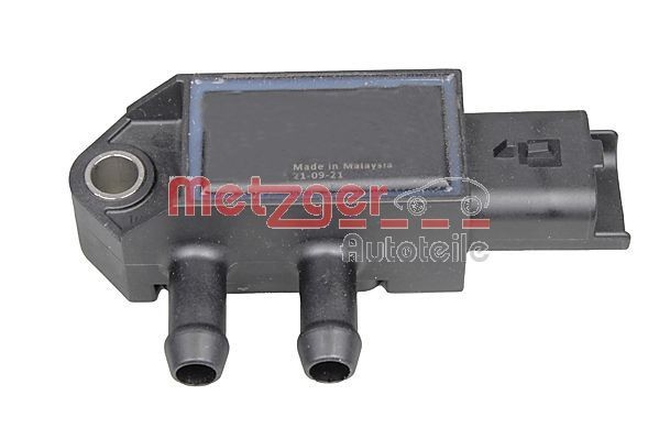 METZGER without connection line Number of pins: 3-pin connector, Number of connectors: 2 Sensor, exhaust pressure 0906434 buy