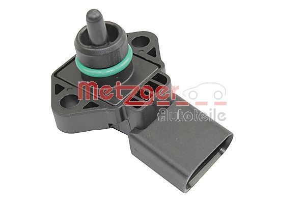 Original METZGER Sensor, intake manifold pressure 0906438 for VW CADDY