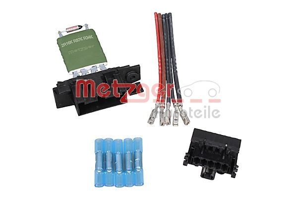 METZGER with cable Number of pins: 5-pin connector Resistor, interior blower 0917696 buy