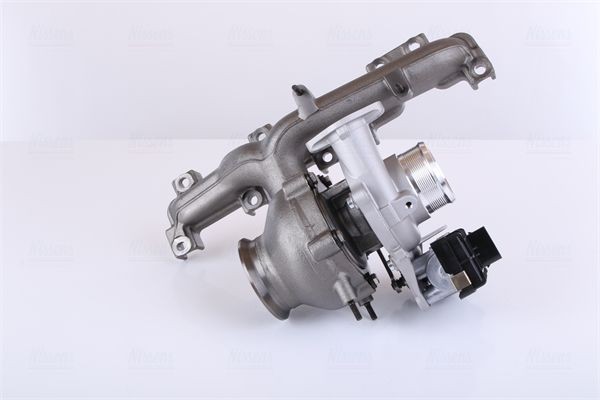 NISSENS 93348 Turbo Exhaust Turbocharger, Oil-cooled, Electric, with gaskets/seals, Aluminium