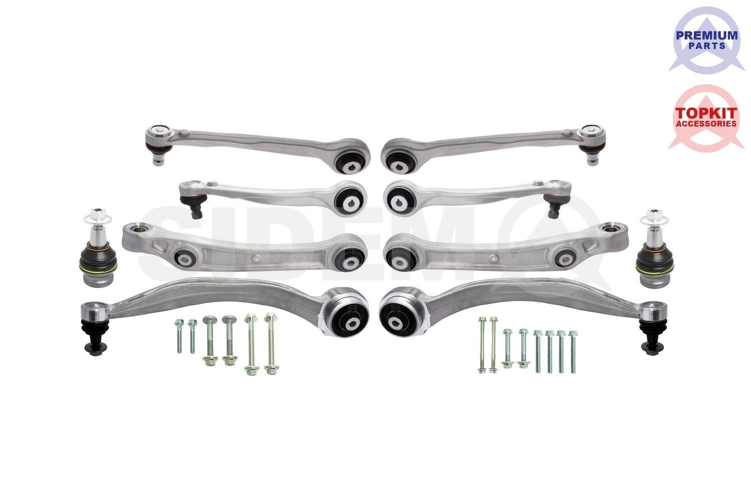 SIDEM Trailing Arm, Front Axle, with fastening material Control arm kit 370071 buy