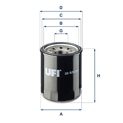 UFI 23.652.00 Oil filter IO3339