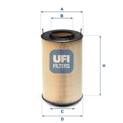 UFI Filter Insert Inner Diameter 2: 62,8, 70,6mm, Ø: 118,6mm, Height: 118mm Oil filters 25.174.00 buy