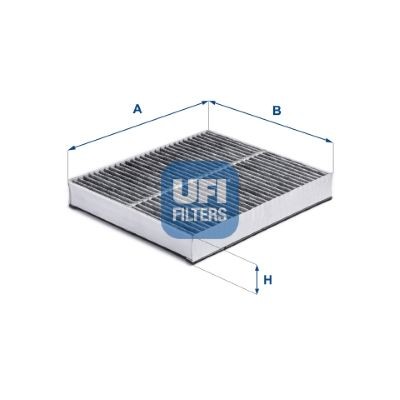 UFI Activated Carbon Filter, 230 mm x 201 mm x 34 mm Width: 201mm, Height: 34mm, Length: 230mm Cabin filter 54.320.00 buy