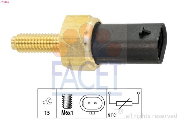 Opel ASTRA Coolant temp sensor 17879107 FACET 7.3404 online buy