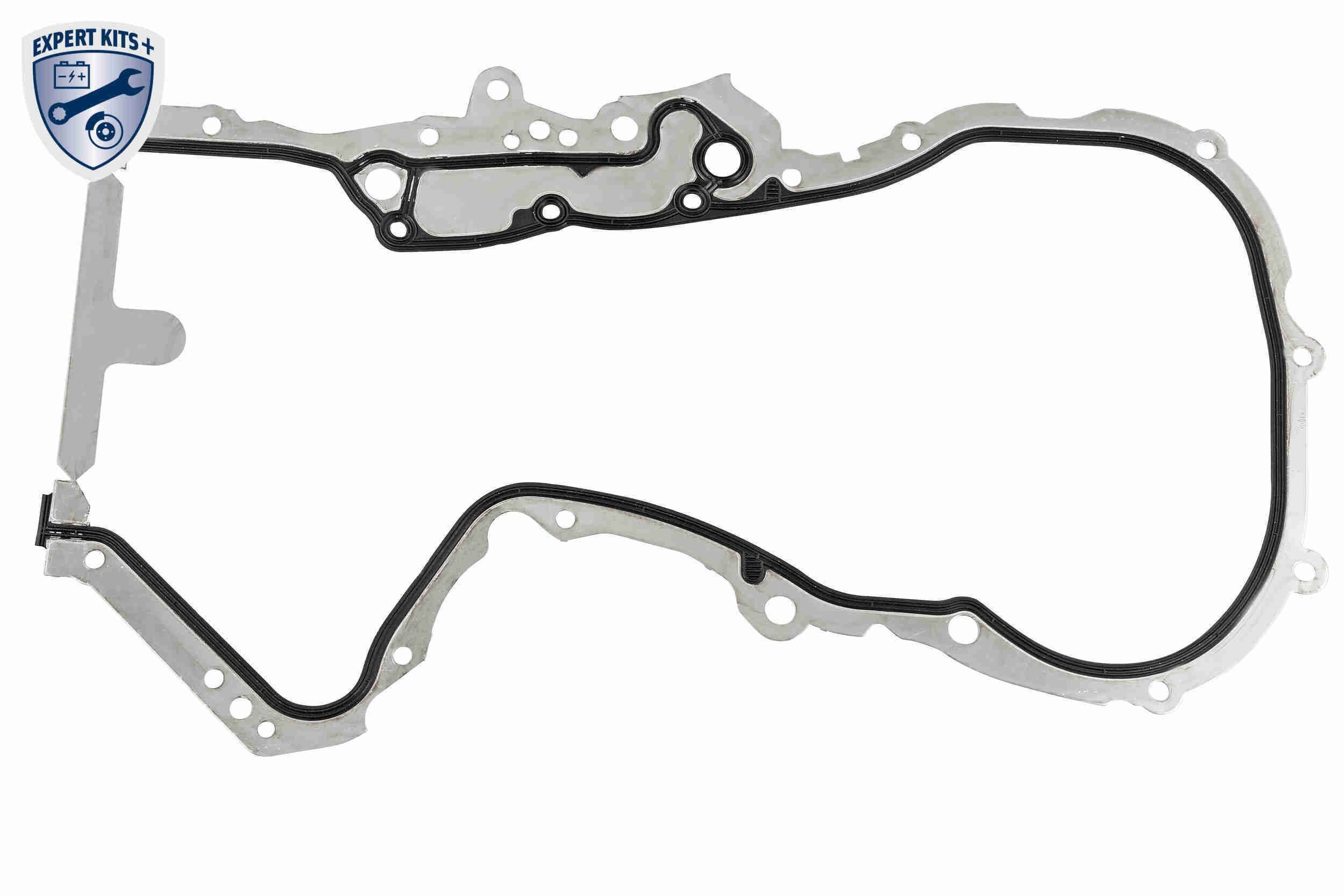 VAICO V10-10010-SP Cam chain kit with gears, with camshaft adjuster, with chain tensioner, with slide rails, with gaskets, with bolts/screws, for camshaft, Silent Chain, Closed chain