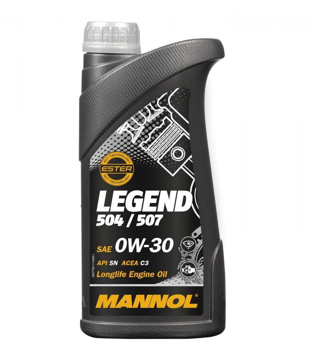Aceite para motor 0W 30 longlife gasolina - MN7730-1 MANNOL