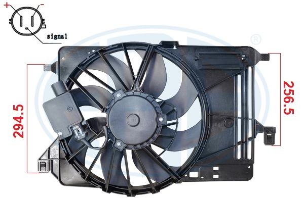 ERA 352139 Cooling fan FORD FOCUS 2005 in original quality