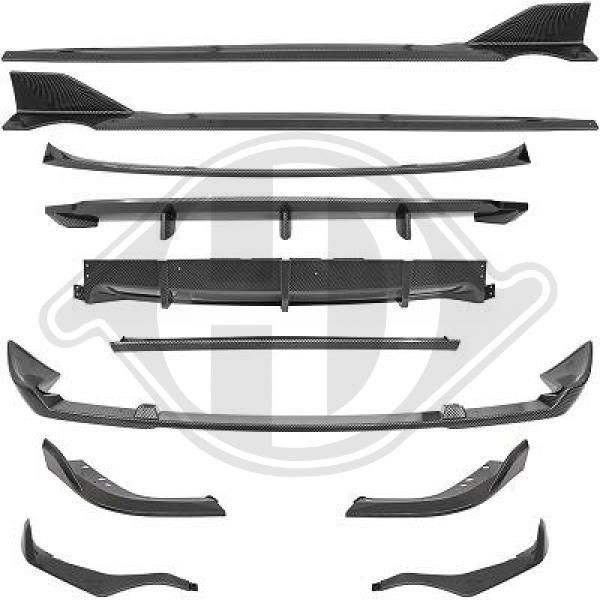DIEDERICHS 1294069 Front spoiler BMW X5 (G05) xDrive 50 i 462 hp Petrol 2020 price