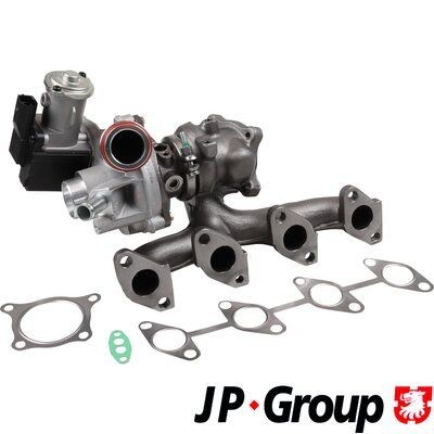 1117410200 JP GROUP Turbocharger PORSCHE Exhaust Turbocharger, with gaskets/seals