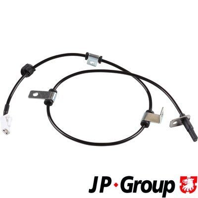 JP GROUP 4797104570 ABS sensor Rear Axle Left, Active sensor, 815mm, grey