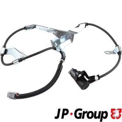 Anti lock brake sensor JP GROUP Front Axle Right, Passive sensor, 1175mm, grey - 4897105080